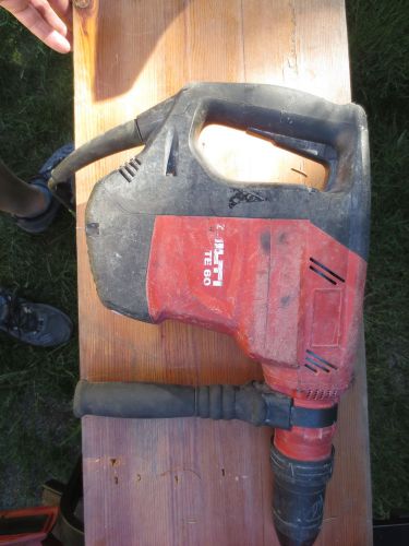Hilti te 60 te60 chipping demo jack hammer breaker sds max rotary demolition for sale