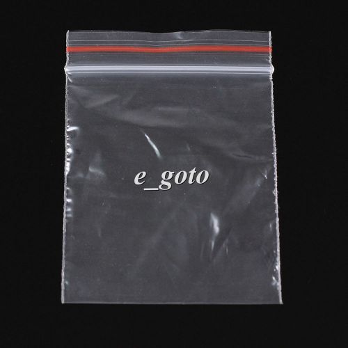 100PCS 5*7CM Jewelry ZipLock Clear Reclosable Poly Bags plastic Self Seal Bag