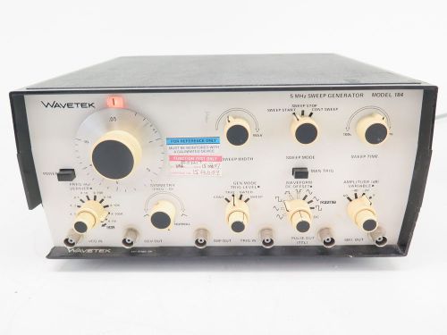 Wavetek 184 Sweep Generator Model 184 / 5 MHz