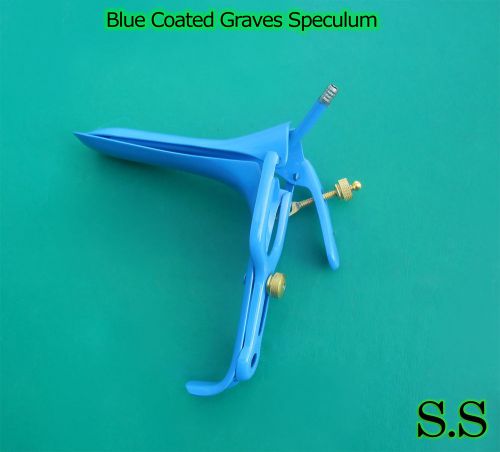 One Piece Blue Coated LLETZ LEEP Graves Speculum Medium