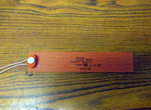 Watlow 020100C1 Rubber Flexible Heating Strip Heater Pad, 120V/100 Watts