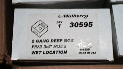 9 - MULBERRY 30595 2 GANG DEEP BOX WET LOCATION