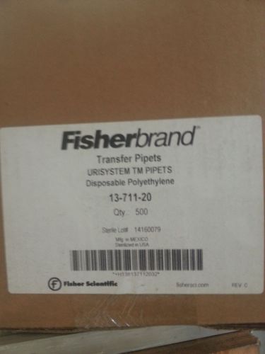 FisherBrand Transfer Pipettes REF 13-711-20 Case of 500