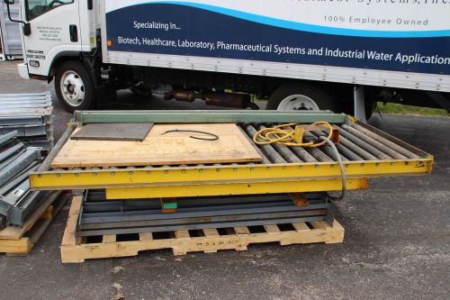 American lifts hydraulic 2000 lbs scissor lift roller table 6 ft x 4 ft for sale