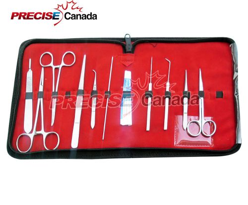 SET OF 10 PC STUDENT DISSECTING DISSECTION MEDICAL INSTRUMENTS KIT +5 BLADES #12