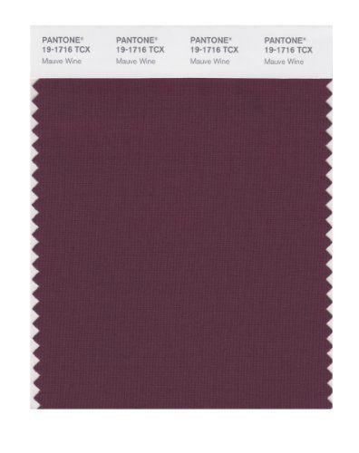 PANTONE SMART 19-1716X Color Swatch Card, Mauve Wine