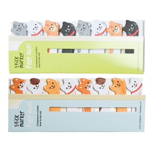 Kitten Cat Animal Post-it Bookmark Marker Memo Flag Index Tab Sticky Notes 32...