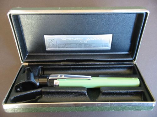 VINTAGE 1960s WELCH ALLYN #229 LITE SET OTOSCOPE WITH POCKET CLIP +ORIGINAL CASE