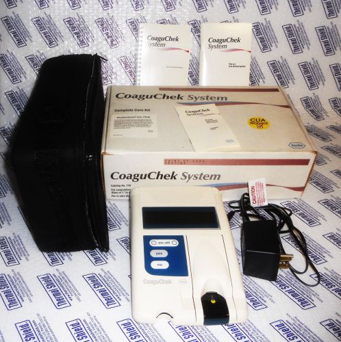 Roche CoaguChek Coagulation Monitor 010-7001-03 Cat. No. 770 W/ User Manual