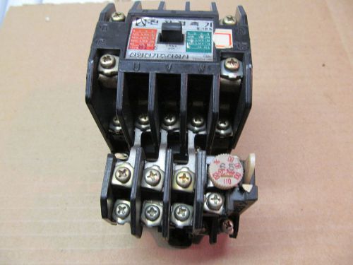 FUJI 4 POLE 20 AMP CONTACTOR 120 VOLT COIL W/ OVERLOAD KIT