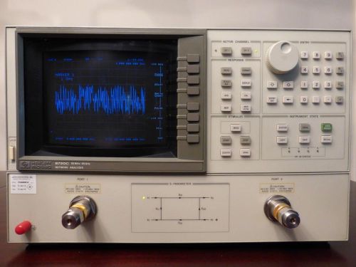 Agilent / hp 8720c 50mhz - 20ghz rf vector network analyzer w/ options 001 &amp; 010 for sale