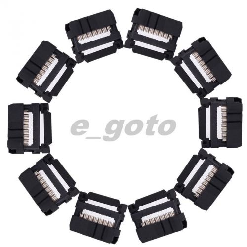 20pcs Black FC-14P IDC Socket Kit 2.54mm JTAG Socket ISP Connector