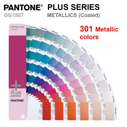 Pantone Plus Series Color Formula Guide GG1507 METALLICS (Coated) 301 Colors