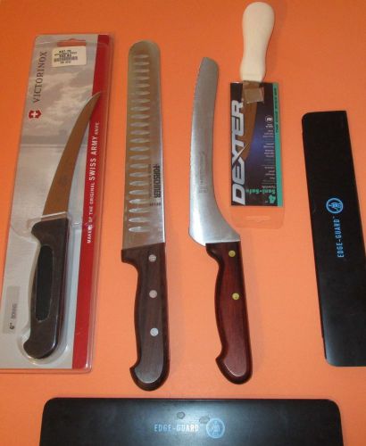 4 Knifes/  FORSCHNER 40149. Victorinox 40515. Dexter 4&#034;Sani-Safe. Dexter 163-SC.