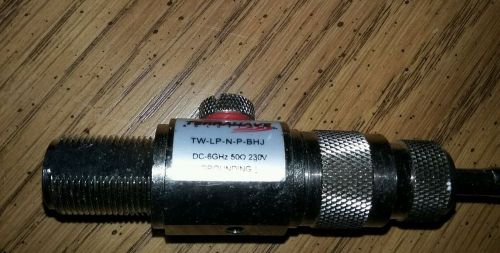 NEW TERRAWAVE LIGHTNING ARRESTOR DC-6GHZ 230V 50ohm TW-LP-006N  (S24-1-67)