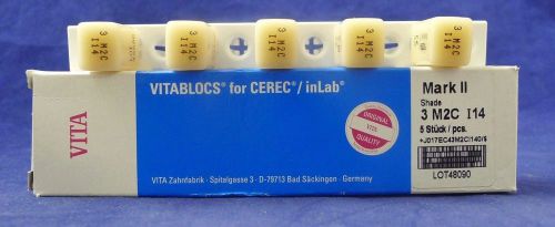 Vitablocs for Cerec / InLab Mark II Shade 3 M2C I14 5 Stock Piece NEW