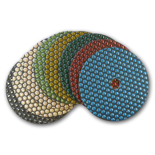 7&#034; shine-plus dry diamond polishing pads-black buff for sale