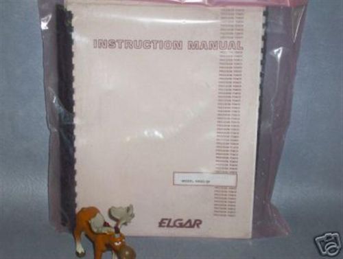 Elgar 400SD/SP Instruction Manual