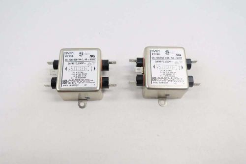 LOT 2 NEW CORCOM 5VK1 120/250V-AC 5A AMP RFI POWER LINE FILTER D530567