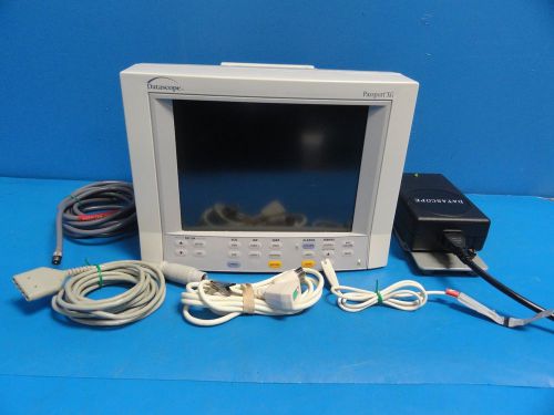 Datascope Passport XG Colored Monitor W/ Leads (EKG SpO2 Temp NBP 2xIBP) 9323