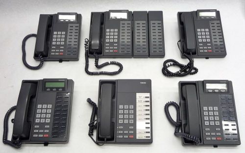 Lot 6 Toshiba DKT2010-S DKT2020-SD Digitial Business Telephone Modular DADM2020