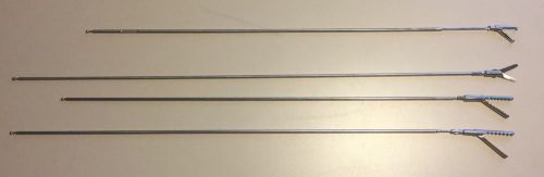 4 x Karl Storz + Clickline Insert Grasping Forceps/Scissors 33210BT/PC786R