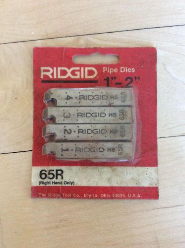 *NEW* RIDGID 65R~1&#034;-2&#034;~ NOS~ PIPE DIES~65-R~ RIDGID~Right Hand Only