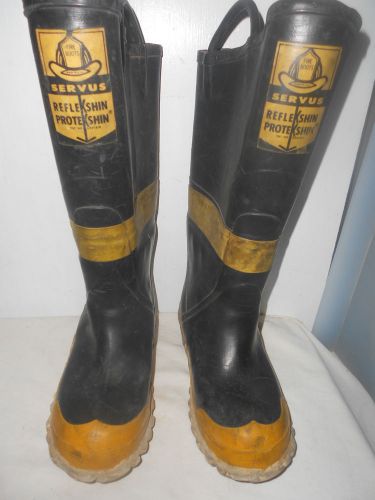 Servus Firemen Fighters Rubber Boots Refleshin Proteshin 10?