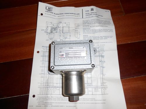 UNITED ELECTRIC - TYPE J6 - MODEL 9501 - EXTRA SENSITIVE PRESSURE/VACUUM CONTROL