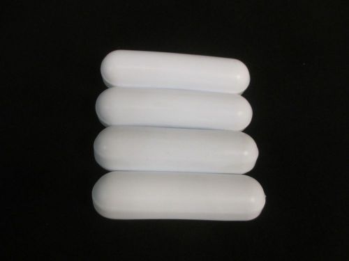 #CG96 Lot Of (4) 1 1/8&#034; Magnetic Stir Bars White