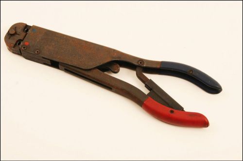 Vtg amp crimping tool hand crimper 59250 terminal 22-18 22-16 16-14 pidg manual for sale