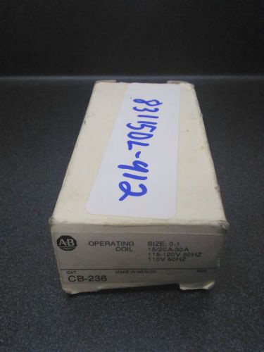 Allen Bradley Operating Coil Size 0-1 Model CB236