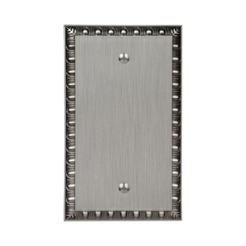 Amertac 90BAN Egg &amp; Dart Antique Nickel Cast Wall Plate, Blank