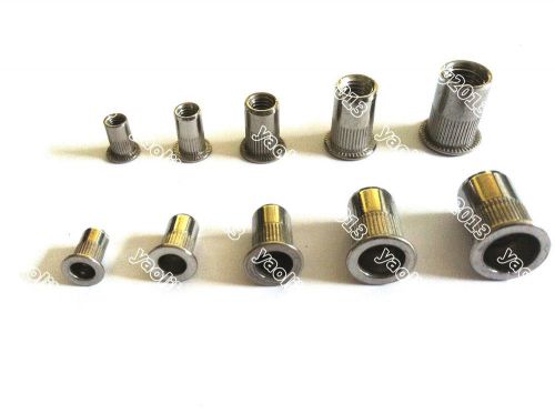 20pc Metric Stainless Steel Blind Insert Rivet Nut Rivnut M3 M4 M5 M6 M8 M10 M12