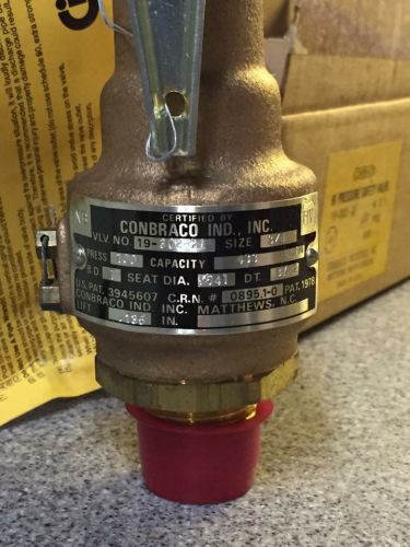 3/4&#034; x 1&#034; 19-302-21  Hi Pressure Safety Valve Air Conbraco NOS