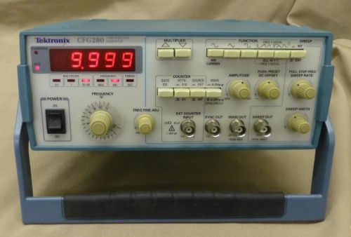 Tektronix cfg280 11mhz function generator sine square pulse ramp sweep tested for sale