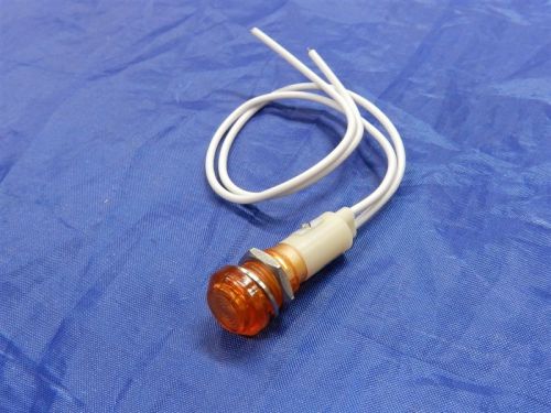 LOT 10 YC-9WRT-23A-220 9MM MINI LED PILOT LIGHT AMBER 220/230V AC/DC  RING+NUT