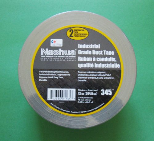 2 Nashua Industrial Grade Duct Tape Durable Repair 48mm Wide 55m Per Roll