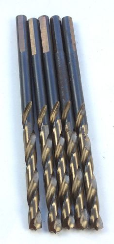 5 PCS 13/64 Turbomax Jobber length drill bits Irwin 73313. 3flats,