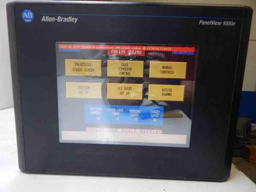 Allen Bradley Panel View 1000e Cat 2711E-T10C6  Ser D Rev B FRN 5.15 With Keys
