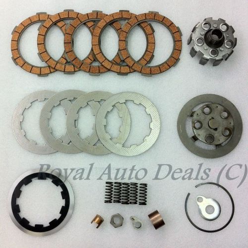 LAMBRETTA 5 PLATES CLUTCH KIT HOUSING,FLANGES,PLATES,SPRINGS,CORKS, BRAND NEW