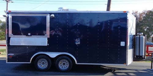 Concession Trailer 8.5&#039;x16&#039; Indigo Blue - Catering Event Vending Food