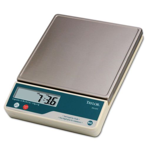 Taylor precision te11ft 11 lb. platform digital portion control scale for sale