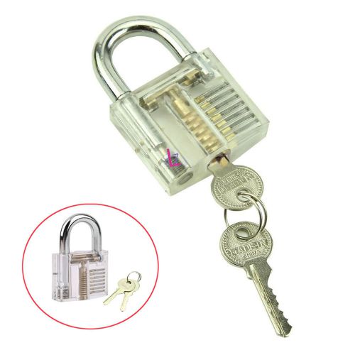 Pick Cutaway Inside View Padlock Lock For Locksmith Practice Training Skill Set