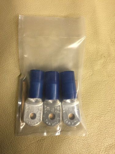 T&amp;b terminal lugs 2/0 awg cable 1/4 stud sta-kon, mfr/pn:  rj9711 (3 pcs) for sale