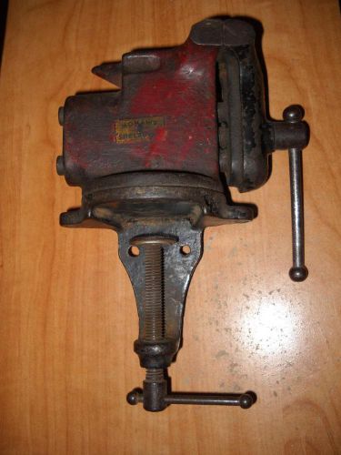 GENUINE VINTAGE MOHAWK SHELBURNE 2.5 INCH JAW ANVIL VISE IN RED / BLACK COLOR