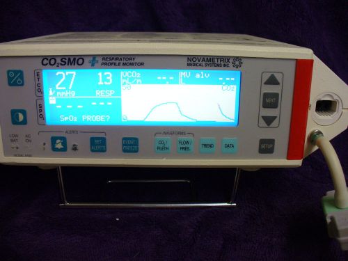 NOVAMETRIX CO2SMO 8100 RESPIRATORY MECHANICS MONITOR with CAPNOSTAT