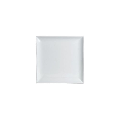 Steelite 6900E540 Cafe Porcelain 6-1/2&#034; Square Plate - 12 / CS