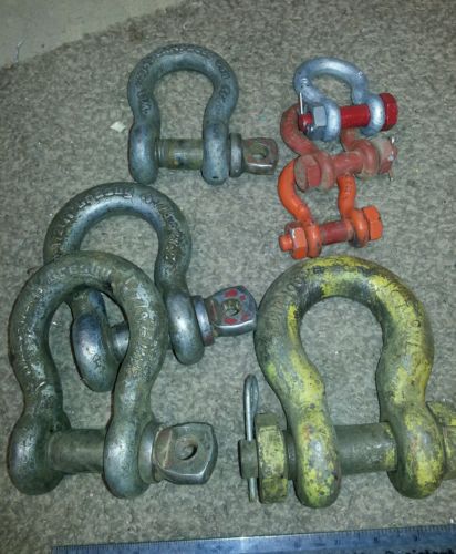 Shackles mixed lot 3/4 1/2 7/8