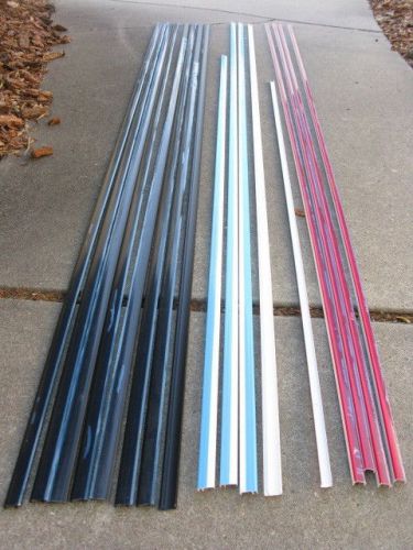 Trim USA - Perimeter Trim Lineals - 8 ft. Lengths - 145 ft. of Black, White, Red